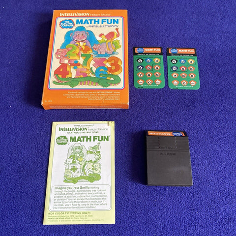 Intellivision The Electric Company Math Fun - Mattel CIB Complete w/ Overlays