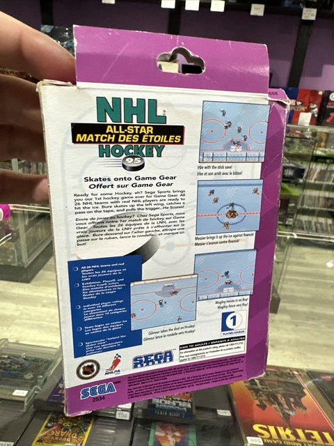 NHL All-Star Hockey (Sega Game Gear, 1995) GG CIB Complete Tested!