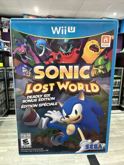 Sonic Lost World - Deadly Six Edition (Nintendo Wii U, 2013) Complete Tested!