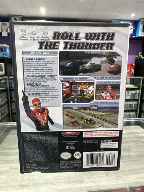 NASCAR Thunder 2003 (Nintendo GameCube, 2002) CIB Complete Tested!