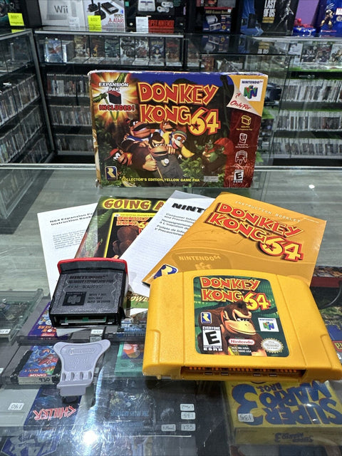 Donkey Kong 64 (Nintendo 64, 1999) N64 CIB Complete w/ Expansion Pak Tested!
