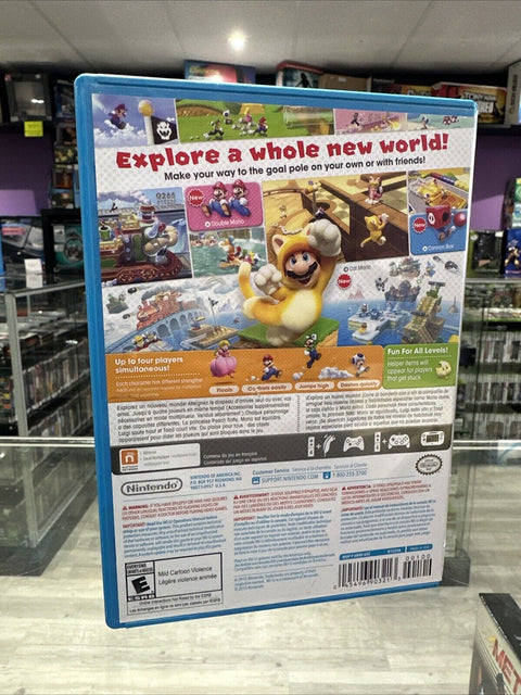 Super Mario 3D World (Nintendo Wii U, 2013) CIB Complete Tested!