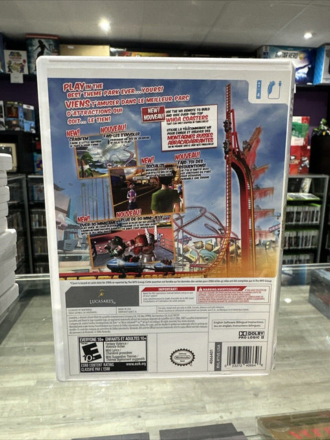 Thrillville Off the Rails (Nintendo Wii 2006) Complete CIB Tested!