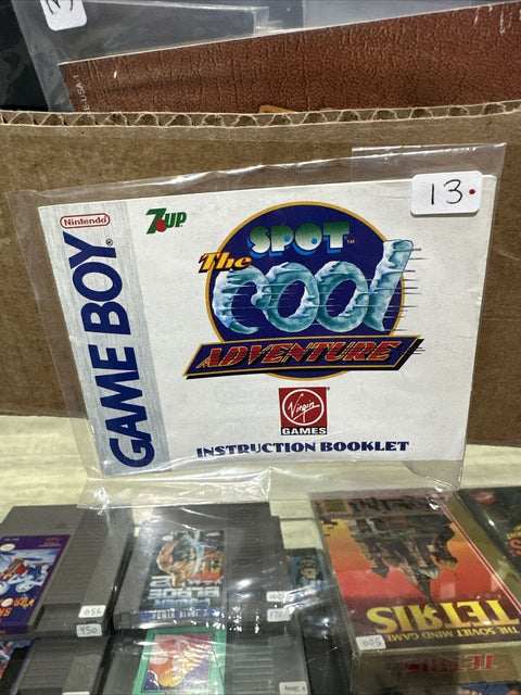 Nintendo Game Boy: 7-Up Spot The Cool Adventure *Instruction Manual Only*
