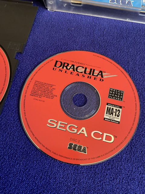 Dracula Unleashed (Sega CD, 1993) Authentic Complete - Tested!
