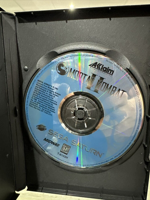 Mortal Kombat II 2 (Sega Saturn, 1996) Authentic Disc Only Tested!