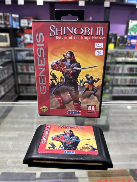 Shinobi III: Return of the Ninja Master (Sega Genesis, 1993) Tested!