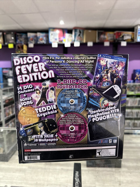 NEW! Persona 4 Dancing All Night Disco Fever Edition Playstation PS Vita Sealed!