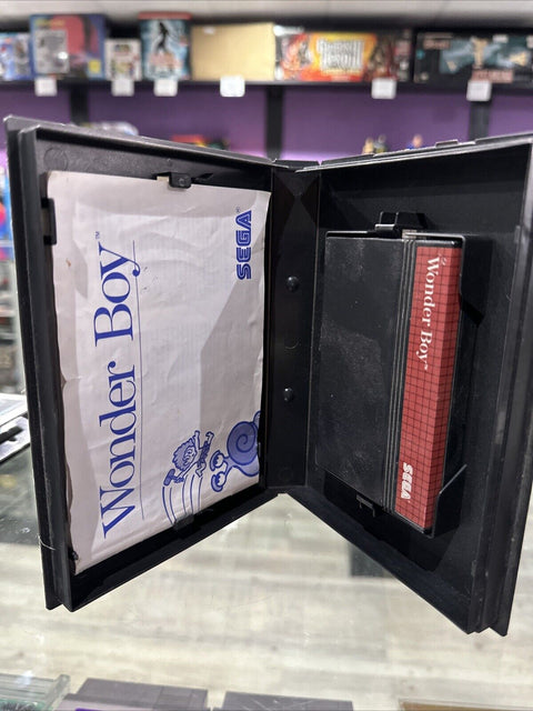Wonder Boy (Sega Master System, 1987) SMS CIB Complete Tested!