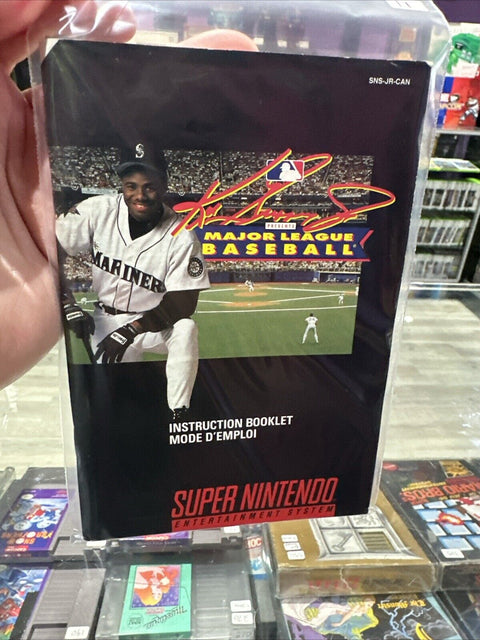 *Manual Only* Ken Griffey Major League Baseball - Super Nintendo SNES
