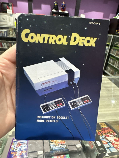 NES Nintendo Control Deck Instruction Booklet Manual System Console