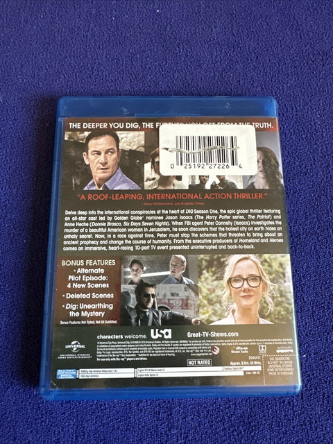 Dig: Season One (Blu-ray Disc, 2015, 2-Disc Set) Season 1 Tested