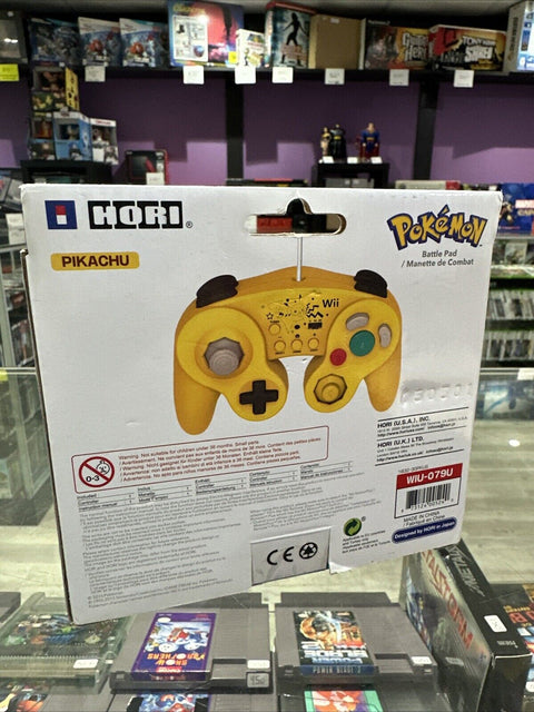 Nintendo WII U Pokémon Pikachu GameCube Style Controller Battle Pad Hori