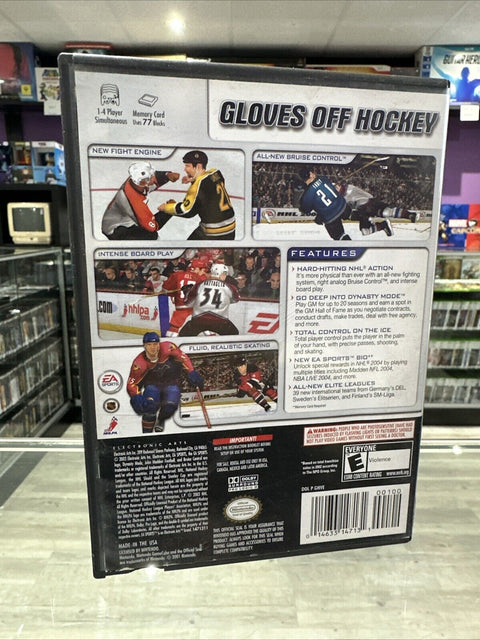 NHL 2004 (Nintendo GameCube, 2003) CIB Complete Tested!