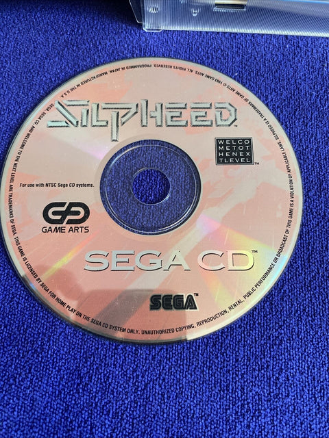 Silpheed (Sega CD, 1993) Authentic CIB Complete - Tested!