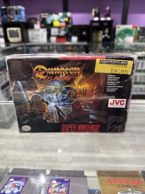 Dungeon Master (Super Nintendo SNES, 1993) CIB Complete - *Manual Damage* Tested