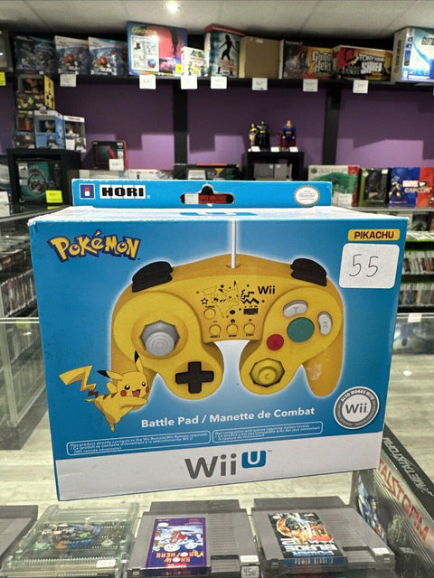 Nintendo WII U Pokémon Pikachu GameCube Style Controller Battle Pad Hori