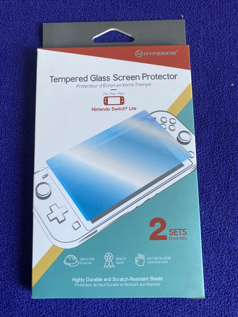 NEW! Hyperkin Tempered Glass Screen Protector For Nintendo Switch x2 - Sealed!