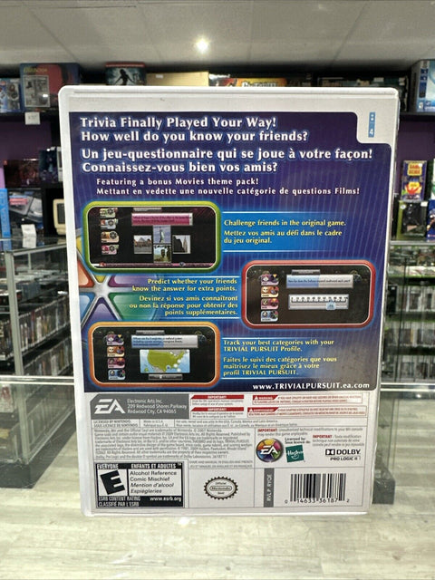 Trivial Pursuit (Nintendo Wii , 2009) CIB Complete Tested!