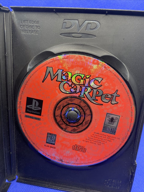 Magic Carpet (Sony PlayStation 1, 1996) PS1 Disc Only - Tested *READ*