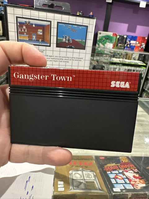 Gangster Town (Sega Master System, 1987) SMS CIB Complete Tested!