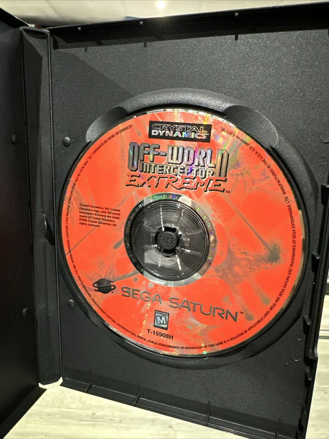 Off-World Interceptor Extreme (Sega Saturn, 1996) Authentic Disc Only Tested!