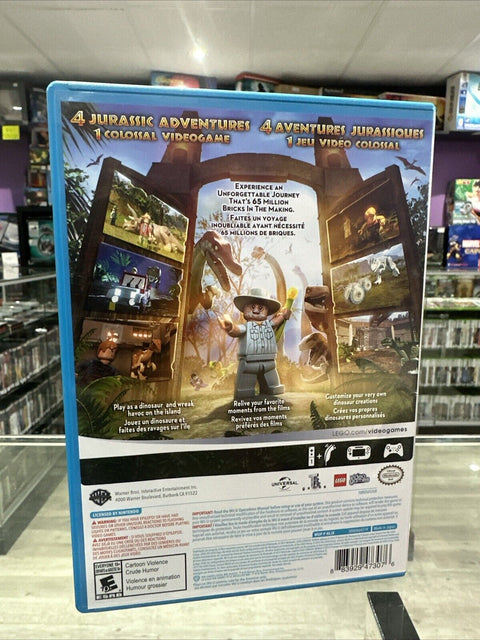 LEGO Jurassic World (Nintendo Wii U, 2015 ) Complete CIB Tested!