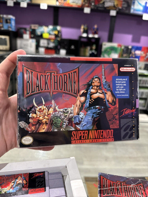 Blackthorne (Super Nintendo SNES, 1994) CIB Complete Tested!