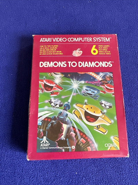 NEW! Demons to Diamonds (Atari 2600, 1982) Factory Sealed! *Box Fade On Side*