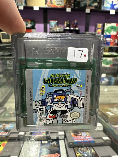 Dexter's Laboratory: Robot Rampage (Nintendo Game Boy Color, 2000) GBC Tested!