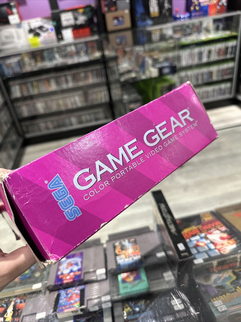 SEGA Game Gear Handheld System - Black - CIB Complete In Box - Tested!
