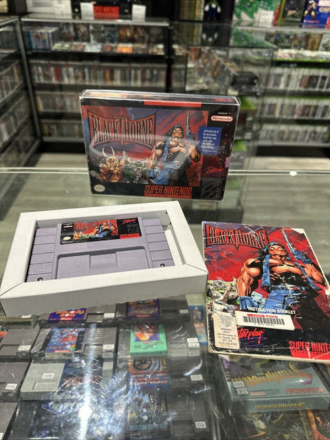 Blackthorne (Super Nintendo SNES, 1994) CIB Complete Tested!