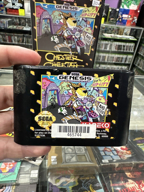 Chester Cheetah: Too Cool to Fool (Sega Genesis, 1992) CIB Complete Tested!