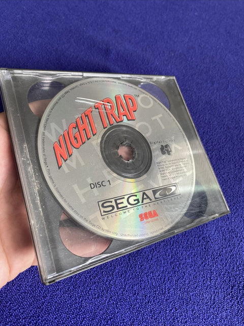 Night Trap (Sega CD, 1992) Authentic Disc 1 + 2 - Tested!