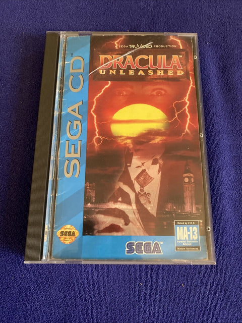 Dracula Unleashed (Sega CD, 1993) Authentic Complete - Tested!