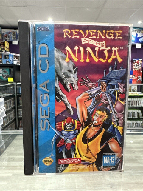 Revenge of the Ninja (Sega CD, 1993) CIB Complete Tested!