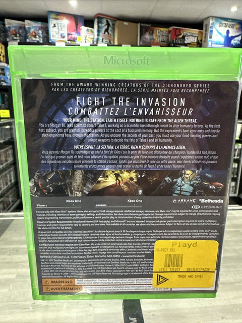 Prey - Microsoft Xbox One - XB1 CIB Complete Tested!