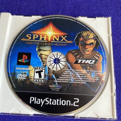 Sphinx and the Cursed Mummy (Sony PlayStation 2, 2003) PS2 Disc Only - Tested!