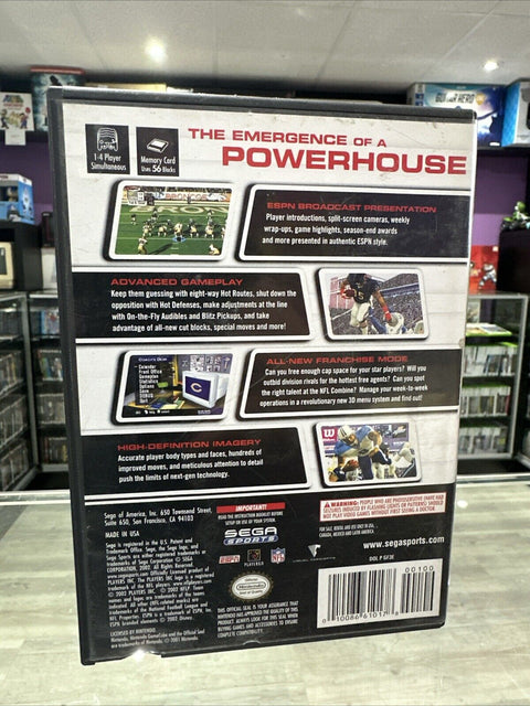 NFL 2K3 (Nintendo GameCube, 2002) CIB Complete Tested!