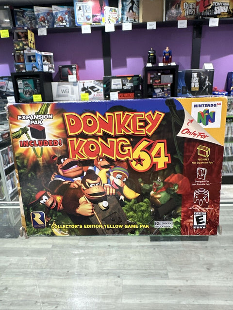 Donkey Kong 64 (Nintendo 64, 1999) N64 CIB Complete w/ Expansion Pak Tested!