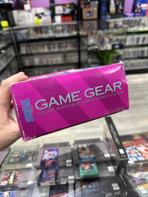 SEGA Game Gear Handheld System - Black - CIB Complete In Box - Tested!