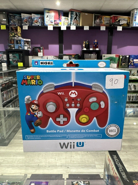 NEW! Super Mario Nintendo Wii U Battle Pad GameCube Style Controller - Sealed!