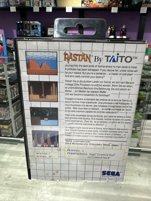Rastan (Sega Master System) SMS CIB Complete Tested!