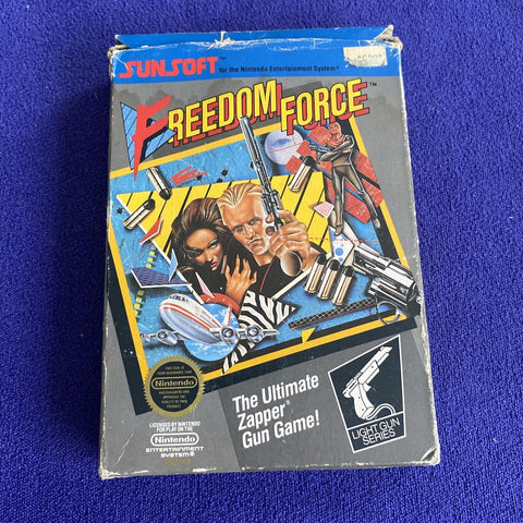Freedom Force (Nintendo NES, 1988) Authentic CIB Complete In Box - Tested!