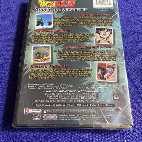 NEW! Dragon Ball Z - Garlic Jr.: Vanquished (DVD, 2002) Factory Sealed!