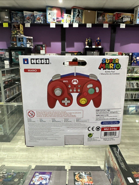 NEW! Super Mario Nintendo Wii U Battle Pad GameCube Style Controller - Sealed!