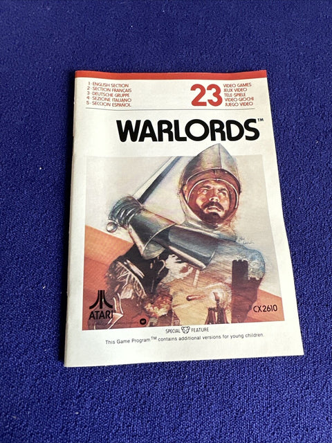 Warlords (Atari 2600, 1981) CIB Complete In Box - Tested! * Side Of Box Faded*
