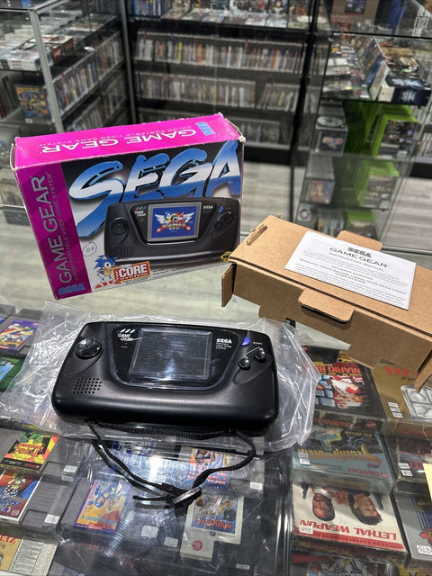 SEGA Game Gear Handheld System - Black - CIB Complete In Box - Tested!