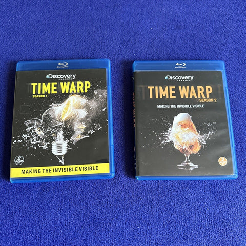 Time Warp Seasons 1 + 2 Lot (Blu-ray Disc, 2009) Discovery Channel Tested!