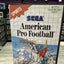 American Pro Football Sega Master System SMS w/ Box + Poster - Tested!